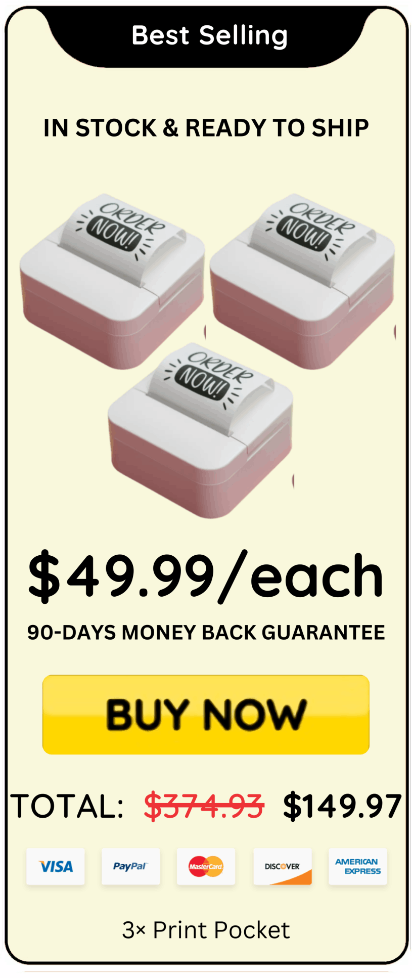 Print Pocket offer price 